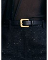 Reiss - Suede Square-Buckle Belt - Lyst