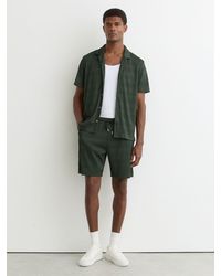 Reiss - Textured-Wave Drawstring Shorts - Lyst