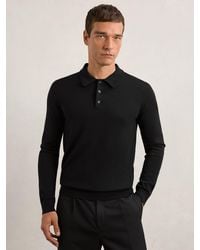 Reiss - Trafford - Merino Wool Polo Shirt - Lyst