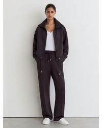Reiss - Premium Interlock Zip-Front Sweatshirt - Lyst