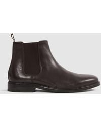 Reiss - Leather Chelsea Boots - Lyst