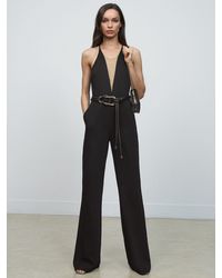 Reiss - Chain-Detail Flared-Leg Jumpsuit - Lyst