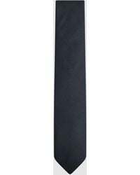 Reiss - Ceremony - Navy Textured Silk-blend Tie, One - Lyst