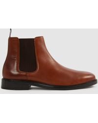 Reiss - Renor Leather Chelsea Boots - Lyst