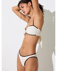 Reiss - Fixed-Side High-Leg Bikini Bottoms - Lyst
