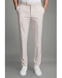 Reiss - Found - Stone Relaxed Drawstring Trousers - Lyst