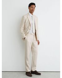 Reiss - Atlantic Classic-Fit Linen-Twill Suit Trousers - Lyst