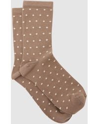 Reiss - Cotton-Blend Polka-Dot Socks - Lyst
