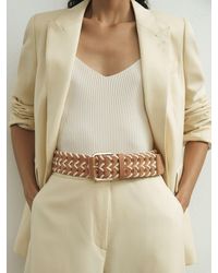 ATELIER - Leather Braided Waist Belt - Lyst