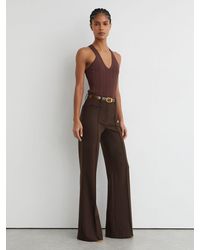 Reiss - Claude High Rise Flared Trousers - Lyst
