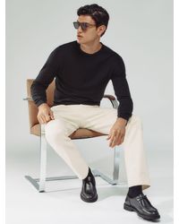 Reiss - Bishopsgate - White Straight-leg Jeans, 30 - Lyst