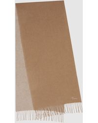 Reiss - Picton - Camel Cashmere Blend Scarf, One - Lyst