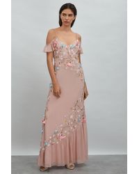 Raishma - Embellished Floral Maxi Dress - Lyst