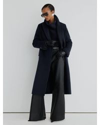 ATELIER - Wool-Blend Double-Breasted Long Coat - Lyst