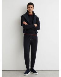 Reiss - Merino Wool-Blend Cuffed Joggers - Lyst