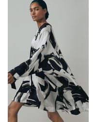 ATELIER - Italian Cape Sleeve Mini Dress - Lyst