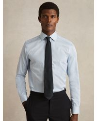 Reiss - Remote Cotton-Satin-Stripe Shirt - Lyst