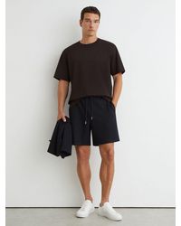 Reiss - Textured Piped Drawstring Shorts - Lyst