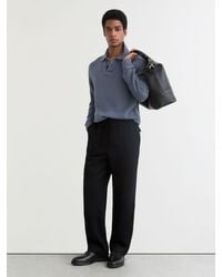 Reiss - Wool-Blend Half-Button Polo Jumper - Lyst
