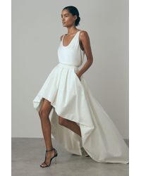 ATELIER - High Low Bridal Skirt - Lyst