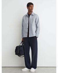 Reiss - Cotton-Twill Four-Pocket Overshirt - Lyst