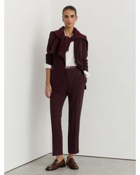 Reiss - Gabi - Berry Petite Slim Fit Suit Trousers, Us 10 - Lyst