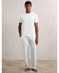 Reiss - Cotton Jersey Logo-Waistband Joggers With Stretch - Lyst