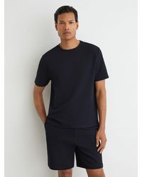 Reiss - Textured Modern-Fit Crew-Neck T-Shirt - Lyst