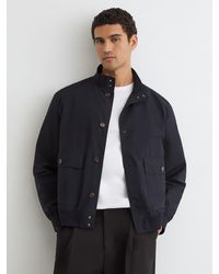 Reiss - Technical Button-Through Bomber Jacket - Lyst