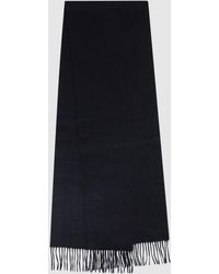Reiss - Picton - Navy Cashmere Blend Scarf, One - Lyst