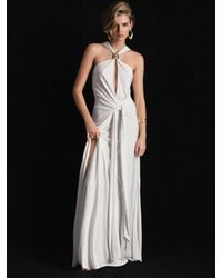ATELIER - Hardware-detail Draped Maxi Dress - Lyst
