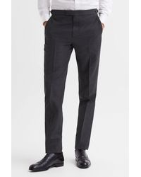 Reiss - Hope - Charcoal Modern Fit Travel Trousers, 32l - Lyst