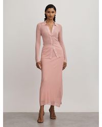 Anna Quan - Semi Sheer Knitted Top - Lyst