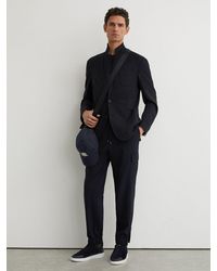 Reiss - Slim-Leg Drawstring Cargo Trousers - Lyst