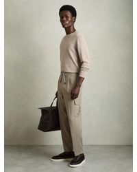 Reiss - Relaxed Drawstring Cargo Trousers - Lyst
