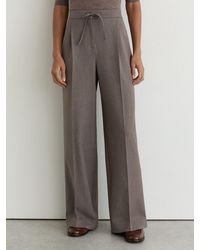 Reiss - Wide-Leg Pull-On Drawstring Trousers - Lyst