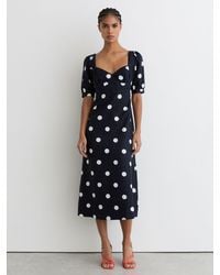 sachin and babi light blue dress Reiss Rochelle Floral Slip Dress