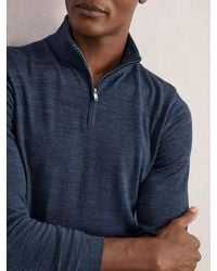 Reiss - Wool Half-Zip Jumper - Lyst