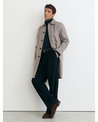 Reiss - Wool-Blend Single-Breasted Overcoat - Lyst