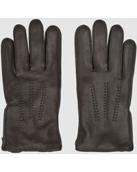 Reiss - Iowa - Leather Gloves - Lyst