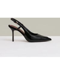 Reiss - Leather Slingback Court Shoes - Lyst