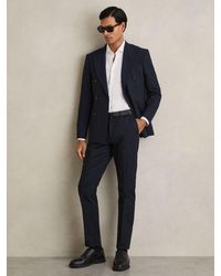 Reiss - Eastbury - Navy Slim Fit Chinos, 38w X 30l (uk 38 S) - Lyst