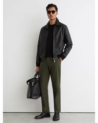 Reiss - Cotton Piqué Chino Trousers - Lyst