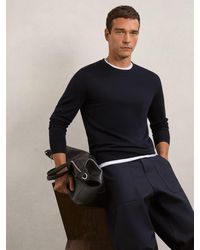 Reiss - Merino Wool Crew Neck Jumper - Lyst