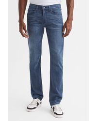 PAIGE - Lennox - Slim Fit High Stretch Jeans, Canning - Lyst