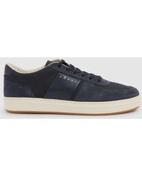 Hogan - Leather And Suede Lace-Up Trainers - Lyst