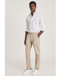 Reiss - Pitch Short Leg - Washed Slim Fit Chinos - Lyst