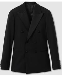 Reiss - Tailored Fit Double-Breasted Tuxedo Jacket - Lyst