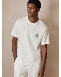 Reiss - Artola - White | Ché Cotton Palm-tree T-shirt, X-large - Lyst