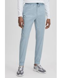 Reiss - Dax - Blue Silver Castore Water Repellent Track Pants - Lyst
